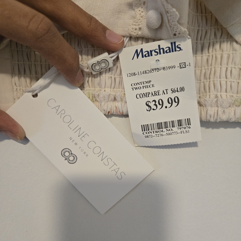 Caroline Constas Cream Two-Piece Set - Picture 6 of 6